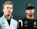 Rosberg og Vettel hyggjast leggja Hamilton að velli
