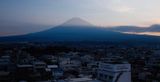 Örplast á himni yfir Fuji-fjalli
