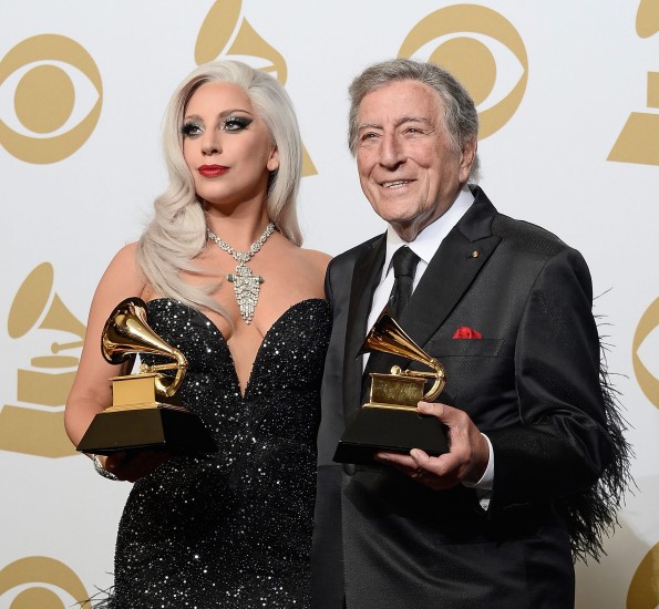  Lady Gaga og Tony Bennett.