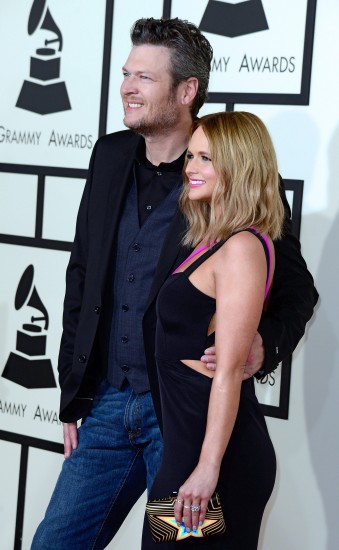 Blake Shelton og eiginkonan Miranda Lambert.